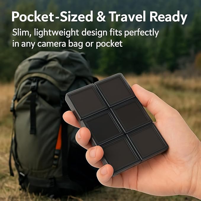 Acuvar 36 Slot SD/SDHC Memory Card Hard Plastic Case – Durable ABS Portable SD Card Storage Box Organizer, Protective Hard Shell SD Card Carrying Case for Photographers, Anti-Shock & Waterproof