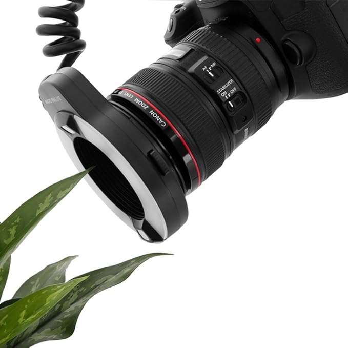 Meike iTTL TTL LED Macro Ring Flash Light for Nikon DSLR Camera, Camera Flash with Hot Shoe Mount d3400 d5600 d5500 d5200 d5100 d7100 d750 d850 d500 d810 d7500