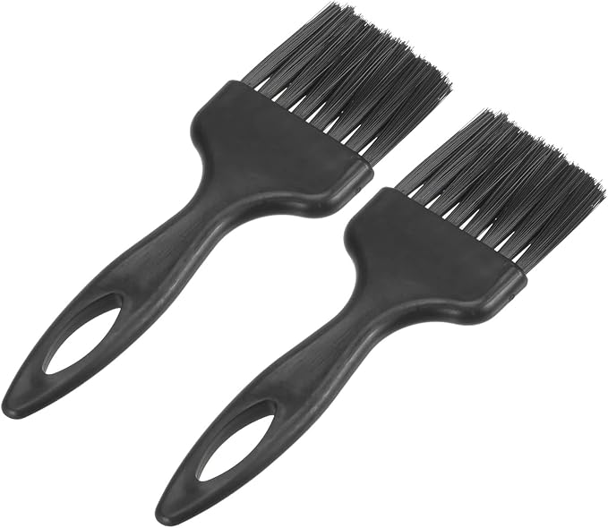 uxcell 2 Pcs Anti Static ESD Brush Plastic Handle Nylon Lab Cleaning Brushes for Electronics Keyboard PCB BGA Repair Soldering, 40x55mm Bristles