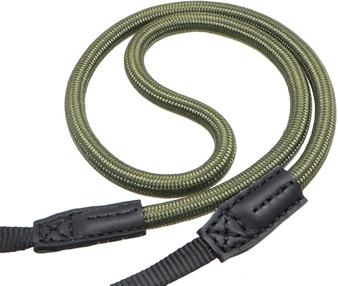 HITHUT Quick Release Camera Neck Strap Shoulder Strap Belt for Mirrorless Digital Cameras Climbing Rope with Quick Release QD Loops Connector with O-Ring Adjustable Length 30-53inch Green