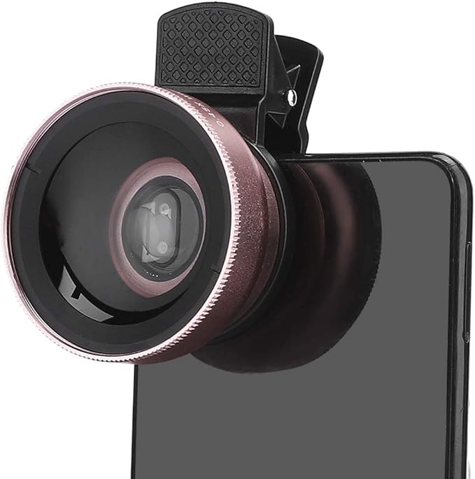 2 in 1 Phone Lens Professional, 0.45X Super Wide Angle and Macro Lens Clip On Cell Phone Lenses Compatible with Android Mobile Phones/Tablets/Camera