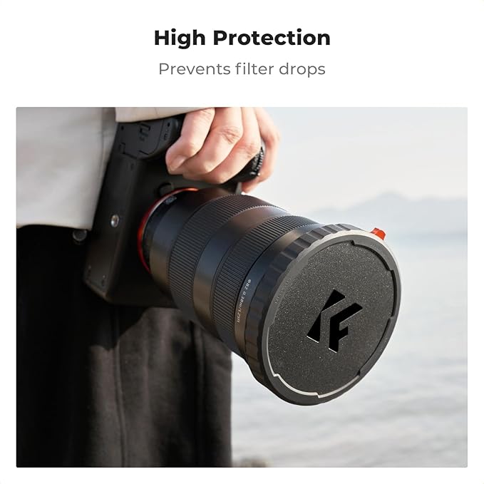 K&F CONCEPT 82mm Variable ND Lens Filter Cap TPU Material Filter Cap Only for K&F 82mm Adjustable Neutral Density Filter