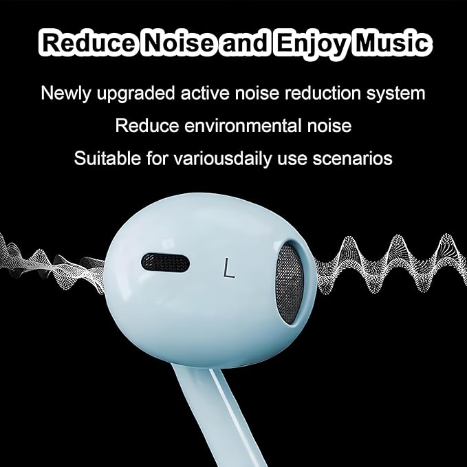 2 Packs USB C Headphones for iPhone 16/15 Phone Earbuds with Microphone & Volume Control HiFi Stereo Type C Earphones for Galaxy S23/S22/S21/S20/Ultra Note 10/20, for Pixel 7/6/6a/5/4,for OnePlus 9 8