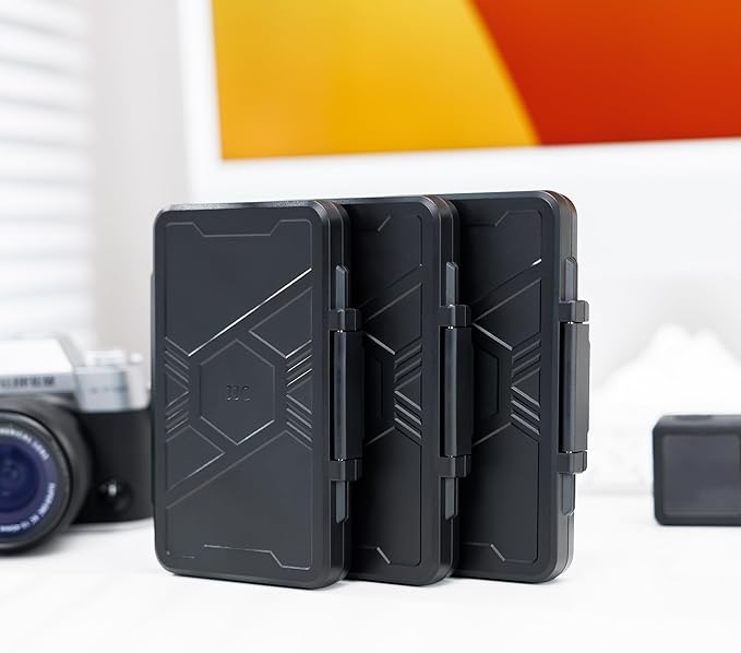 [Large Capacity] 60 Slots Memory Card Case for 20 SD and 40 TF Cards, Compact Size & Portable SD SDHC SDXC TF Micro SD Card Holder Organizer Storage Box, Anti-Shock Anti-Dust