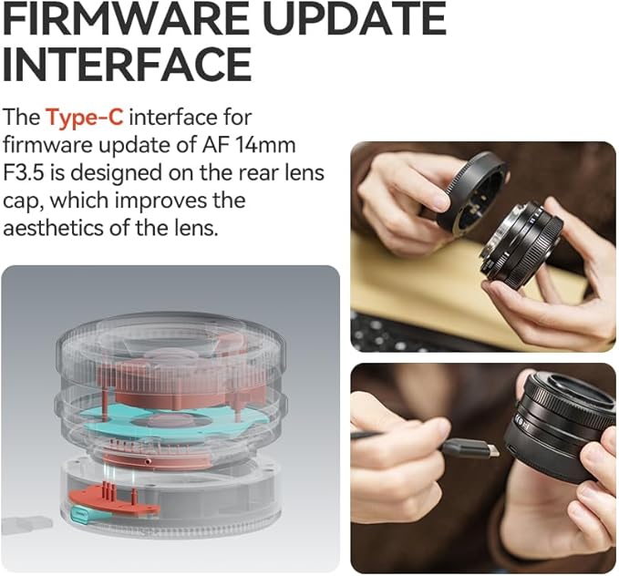 TTArtisan AF 14mm F3.5 Auto Focus Lens APS-C Compatible with Fujifilm X-Mount Mirrorless Cameras X-A1 X-A10 X-A2 X-A3 X-A7 X-T1 X-T10 X-T2 X-T20 X-T3