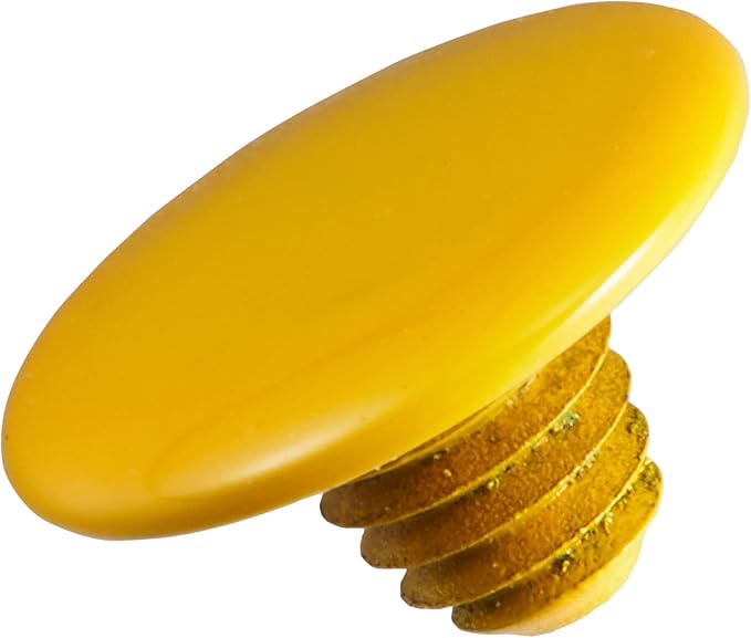 cam-in CAM9065 Soft Shutter Button, Release Button, Mini, Convex Surface (Diameter 0.3 inches (7 mm)), Yellow