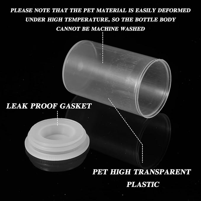 100 Pieces Film Canisters with Caps 35 mm Plastic Empty Camera Reel Storage Containers Case with Lids for Small Accessories Rockets Experiment Fish Hook Film Keys Coins Art Beads (Clear)