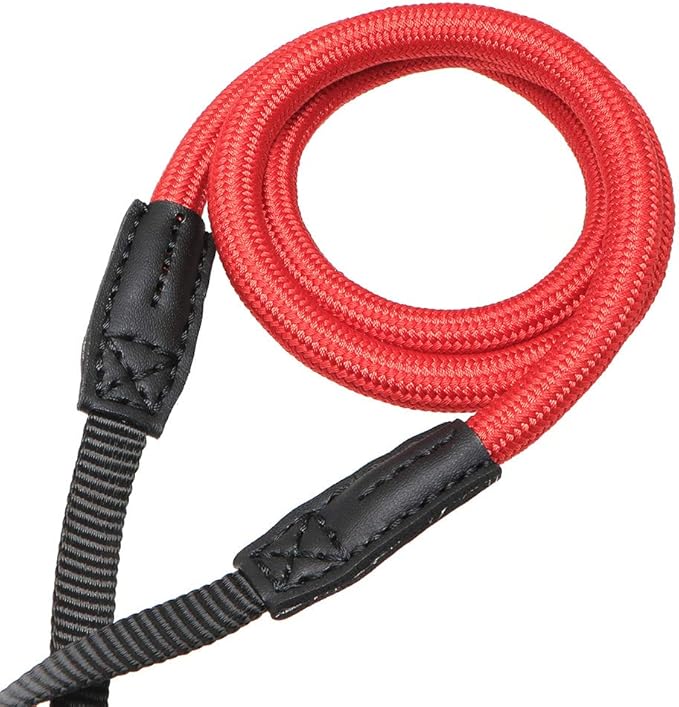 HITHUT Quick Release Camera Neck Strap Shoulder Strap Belt for Mirrorless Digital Cameras Climbing Rope with Quick Release QD Loops Connector with O-Ring Adjustable Length 30-53inch Red
