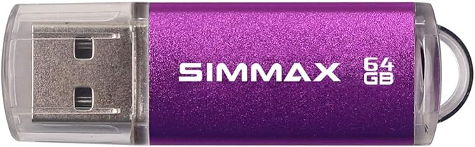 Flash Drive 5 Pack 64GB USB 2.0 Flash Drives Thumb Drive Memory Stick Pen Drive with Led Indicator (Blue Green Black Red Purple)