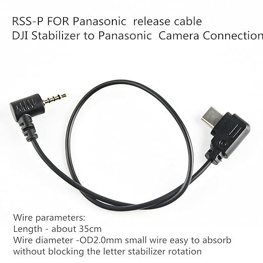 DYTDIEYINGTU RSS-P for DJI Ronin stabilizer Connected to GH Remote Shutter Cable Camera and Video Shutter Release Control Cable s5 s5m2x gh4 gh5 g85 g9 gh6 Connected to sc rs2 rs3/Mini/pro rs4/pro