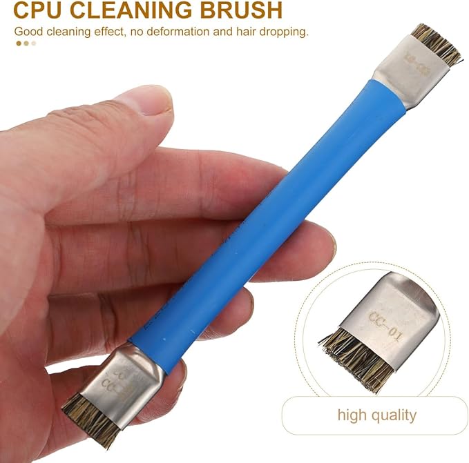 1pc CPU Brush Motherboard Cleaning Brush Anti-Static ESD Safe Double Head IC Cleaner CPU Cleaning Brush for Computer Phone