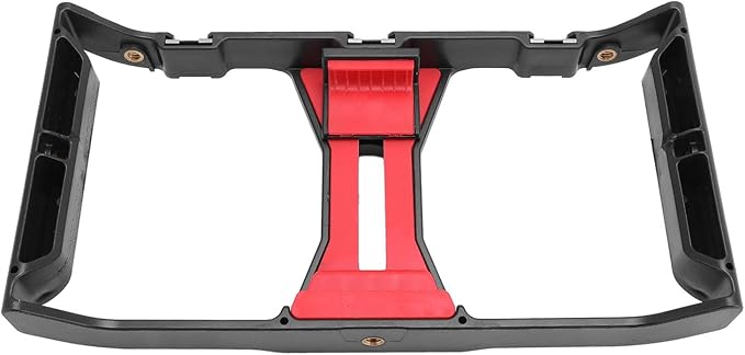 Smartphone Video Cage, Expandable Clamp Up to 100mm Ergonomic Grip Phone Video Rig Phone Cage Stabilizer with 0.25 Inch Screw Holes, for Filming Vlogging and Film Making