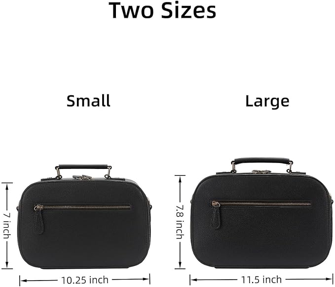 Camera Sling Bag, Waterproof PU Leather Crossbody Camere Bag for Photographers, Small Shockproof Case with Removable Dividers for DSLR/SLR/Mirrorless, 5L Black