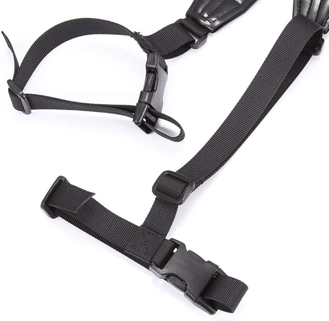 Camera Tripod Monopod Strap for Manfrotto BENRO Tripod, Adjustable & Quick-Release Neoprene Shoulder Neck Sling Carrying Belt - Black