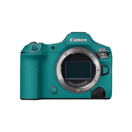 Camera Skin Compatible with Canon EOS R5 Mark II (2023) - Solid Teal - Premium 3M Vinyl Protective Wrap Decal Cover - Easy to Apply | Crafted in The USA by MightySkins