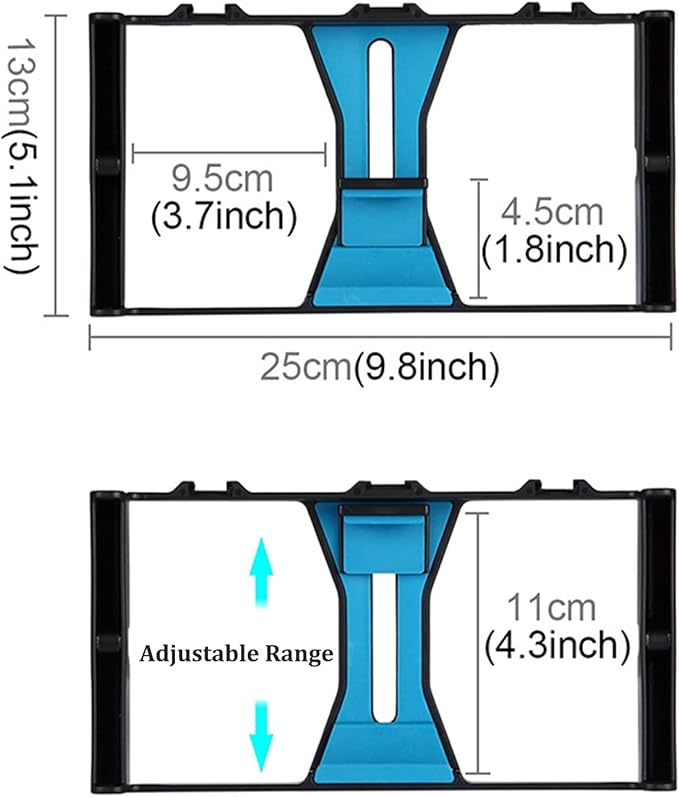 Smartphone Video Rig, Phone Video Stabilizer Camera Case Mount Holder for Filmmaking and Vlogging, with Cold Shoe Mount for Smartphone, for Streaming Equipment(Blue)