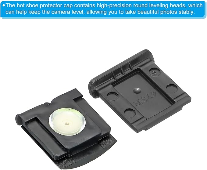 PATIKIL Camera Level Hot Shoe Cover Universal Camera Hot Shoe Cover Cap, 3 Pack Hot Shoe Cap Hot Shoe Protector Suitable for Nikon for Fujifilm for Pentax DSLR/SLR Camera, Black
