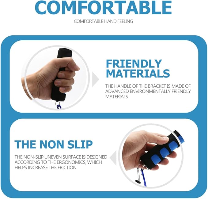 BESPORTBLE Professional Camera Handle Grip Stabilizer Mount with Ergonomic Sponge and Aluminum Alloy for Video Light and Flashlight Portable Handheld Support for Photographers and Beginners