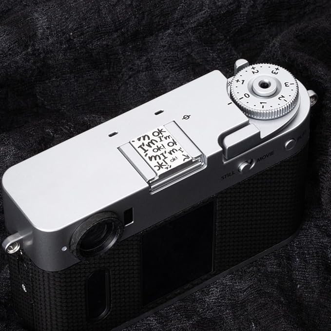 Camera Metal Hot Shoe Cover Protector for Fuji X100VI X100V X-M5 X-E5 X-T4 X-T3 XPRO3 XPRO2 X-Half for Nikon ZF Z5 Z6 Z6II (Aluminum Alloy-I'm OK)