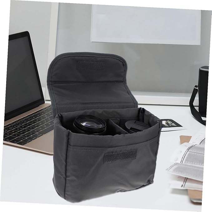 SHOWERORO Camera Bag Insert Padded DSLR Camera Lens Case Portable Travel Protective Bag for Photographers Large Blue