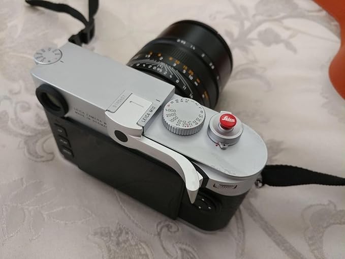 M10P/R-G Thumb Stand Metal Thumbs Up Grip Compatible with Leica M11 M10 M10P M10R M11P M11D M11 Monochrom Better Balance & Grip Convenience, Camera Silver Hand Grip (Silver)