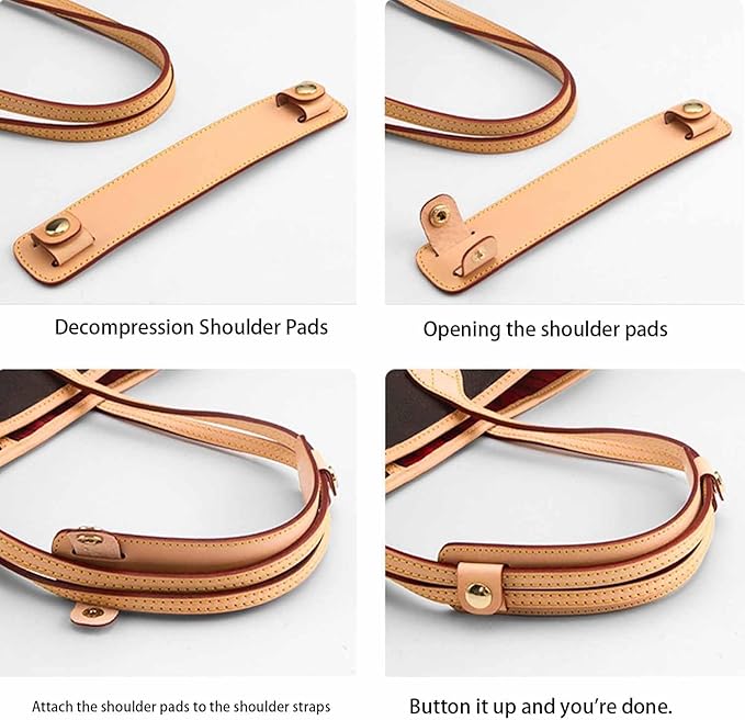 Vachetta Leather Shoulder Pad Soothing Shoulder Pad for Cossbody Bag Straps
