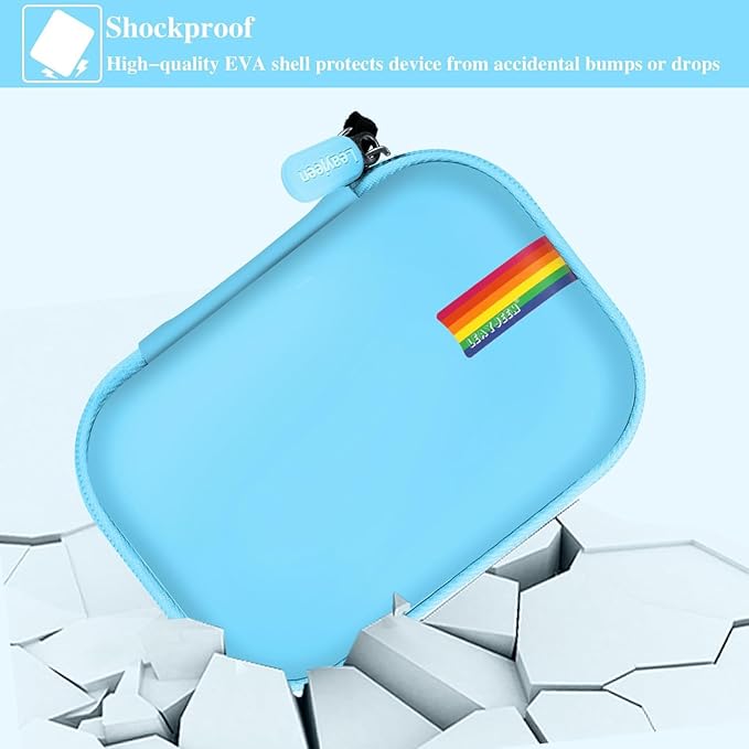 Leayjeen Kids Camera Case Compatible with Goopow/SGAINUL/Gofunly/ArtCWK and More Video Digital Camera Gift - Case for Toy Action Camera and Accessories(Case Only)