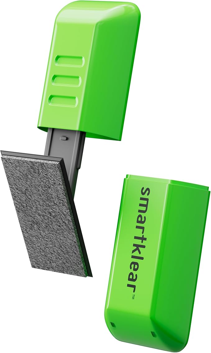 CarbonKlean SmartKlear Smart Phone Screen Cleaner - Compatible with iPhones, Androids, and More - Cleaner with Carbon Microfiber Tech - Lime Green - 1 Count