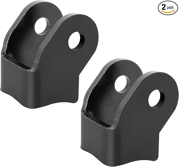 Shock Bracket Weld On Shock Mount - Heavy Duty Brackets for Off-Road Trailers Rear Axle Shock Mount Bracket Kit, Thick Weld On Shock Brackets - 1 Pair