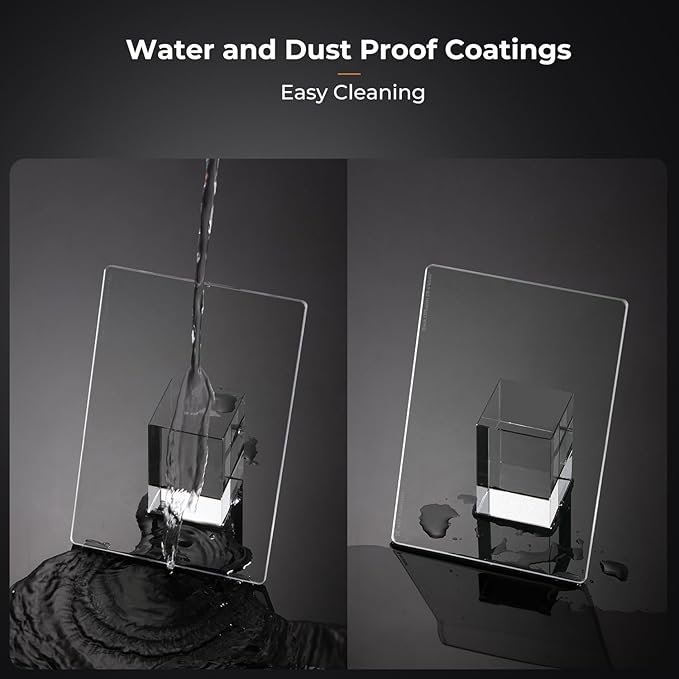 K&F CONCEPT 4'' x 5.65'' Square Black Diffusion 1/8 Effect Filter Cinema Mist Diffuison Filter Compatible with Tilta, SmallRig Matte Box Ultra-Slim Optical Glass with 28-Multi Coatings