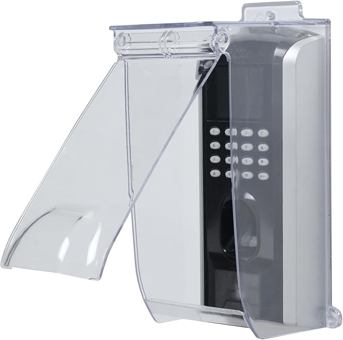 Clear Gate Outdoor Keypad Cover,Flip Access Control Rain Cover，Doorbell rain cover Compatible for most Doorbell/Lock Keypad/Attendance Machine/Door Keypad