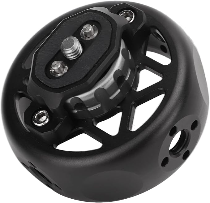 WiseZythum Rosette Side Handle, Rosette Bolt On Mount for Camera Cage, Aluminum Alloy Rosette Handle Grip with 1/4 Inch Screw and 3/8 Inch Screw Hole, Compatible with Rosette Mount for P