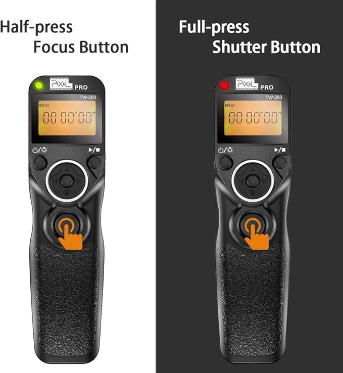 Wireless Remote Shutter for Nikon, Pixel TW-283 DC2 Wireless Shutter Release Cable Timer Remote Control for Nik Z6 Z7 D7500 D3300 D5000 D5500 D5600 D7200 D7000 D610 D600 D750
