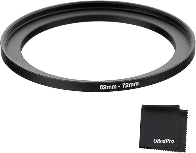 UltraPro Step-Up Adapter Ring 62mm Lens to 72mm Filter Size