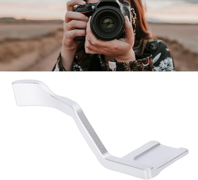 Thumb Up Grip, Aluminum Alloy Camera Thumb Rest for nikons ZFC with Ergonomic Design, Lightweight CNC Machined Hand Grip for Stable Photography (Silver)