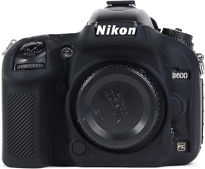 Professional Secure Silicone Camera Cases Bag Housing Rubber Body Skin for Nikon D610 D600 DSLR Camera Protective Case(Black)