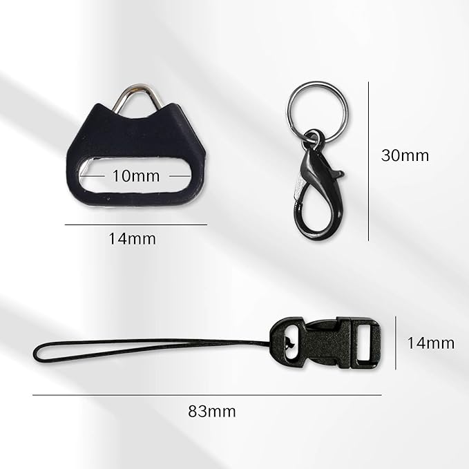 NIIIYTYB 6Pcs Camera Strap Quick Release Clips with Metal Hooks Neck Strap Fast Links Clamps Anchor Connectors Adjustable Quick Release Buckles for DSLR Style Adapter with Steel Lug Rings