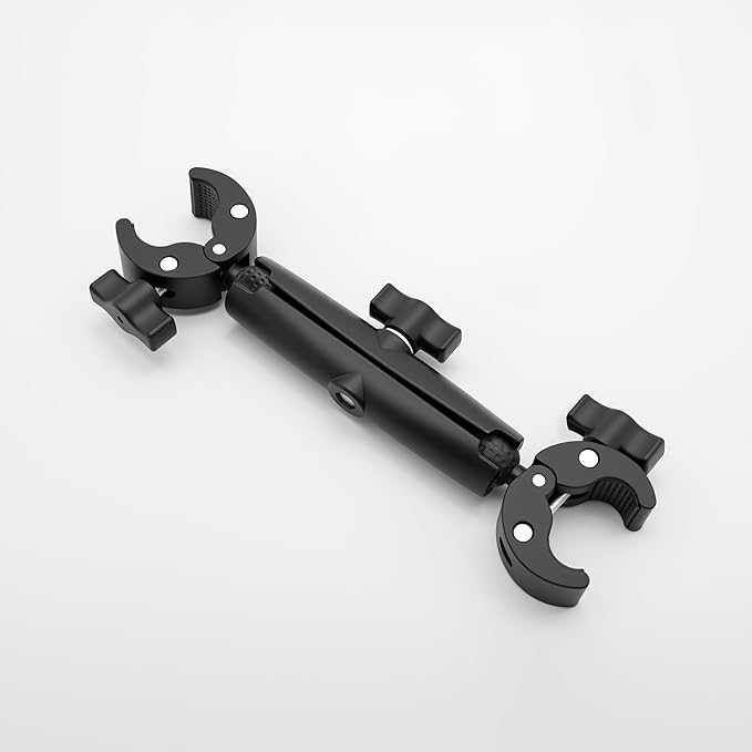 Clamp Camera Mount Chair Umbrella Clamp, with 360° Magic Arm Double Ball Head Adapter for Umbrella 10"