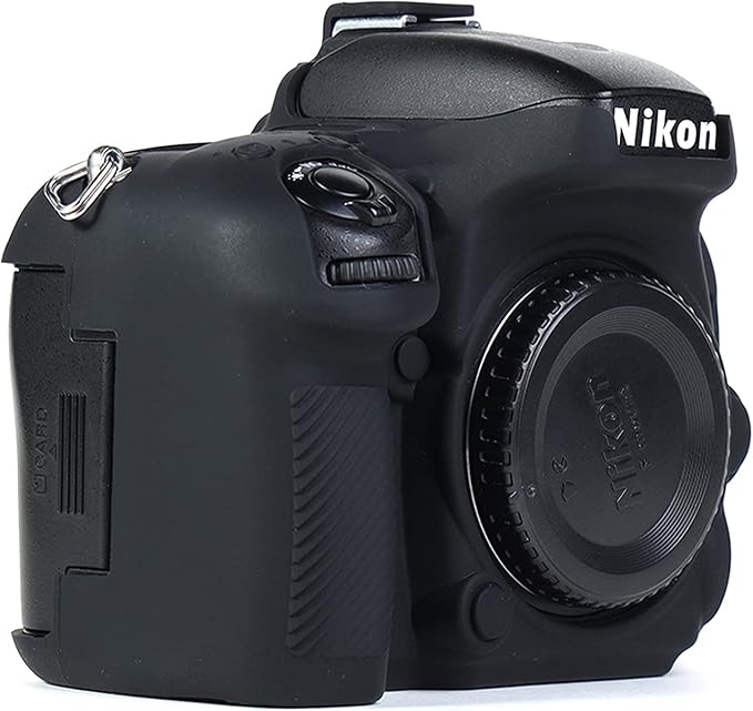 Professional Secure Silicone Camera Cases Bag Housing Rubber Body Skin for Nikon D610 D600 DSLR Camera Protective Case(Black)