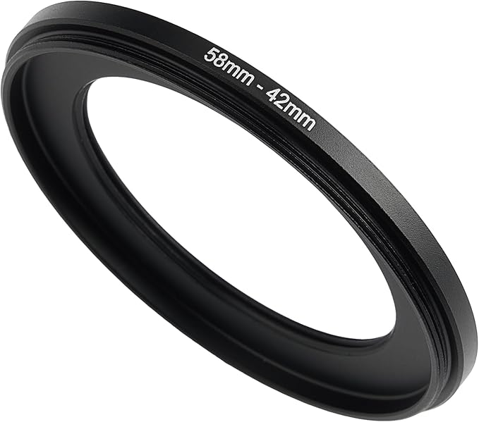 58-42mm Step-Down Ring Filter Adapter, All Brands UV ND CPL Metal Ring Adapter