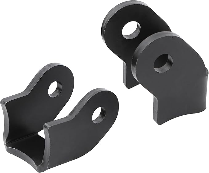 Heavy Duty Shock Bracket Kit, Thick Weld-On Shock Brackets for Off-Road Trailer Rear Axles (1 Pair)