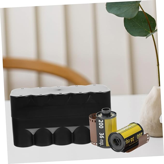 Film Storage Box for 120 Film Rolls Hard Plastic Case Lid Organizer for Photography Supplies Design for Easy Visibility