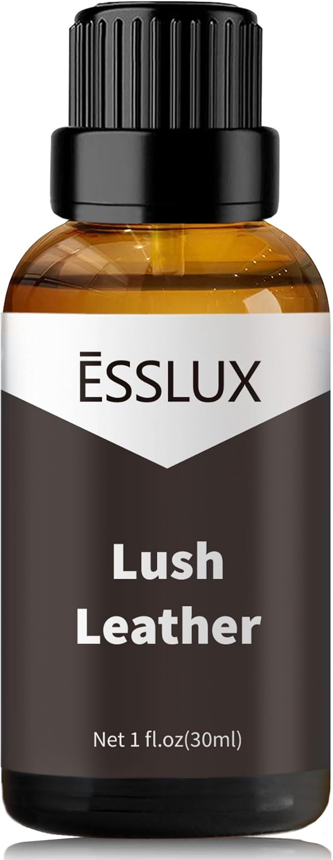 Lush Leather Fragrance Oil - ESSLUX Aromatherapy Essential Scented Oils for Diffuser, Massage, Soap, Candle Making Scents, Perfume, Home Fragrance, 30 ml