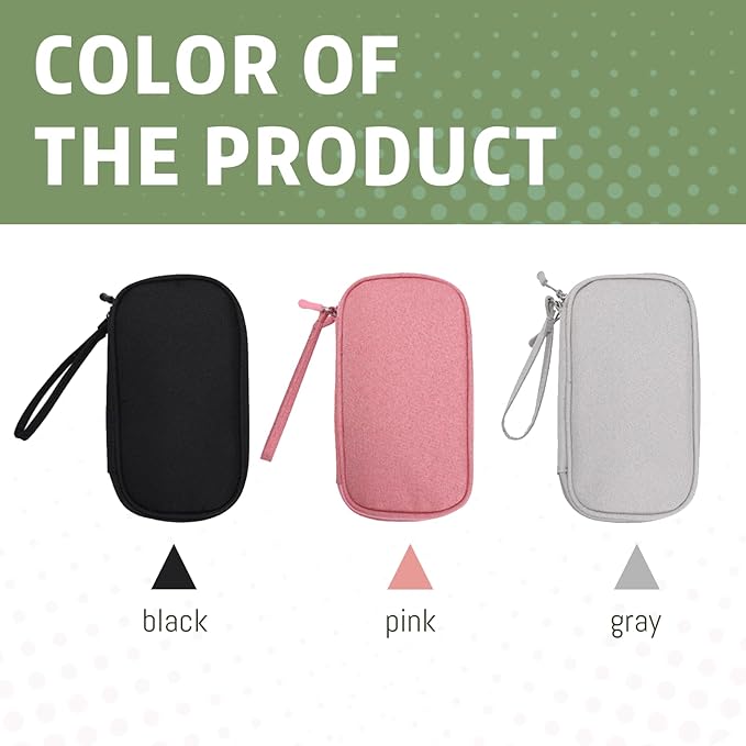 OBHEI Electronic Organizer Double Layer, Water Resistant Cable Organizer Bag for Travel Essentials, Cord, Charger, Phone, Earphone, Large Size,Accessories Travel Essentials (Black, Single-Layer)