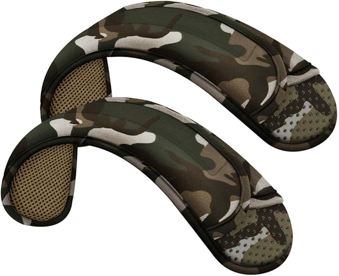 ZINZ 2-Pack Universal Shoulder Pad with Ultra Thick Cushion for Bag Luggage Bag Crossbody, Plus Long & Anti-Slip & Breathable,Camouflage Green