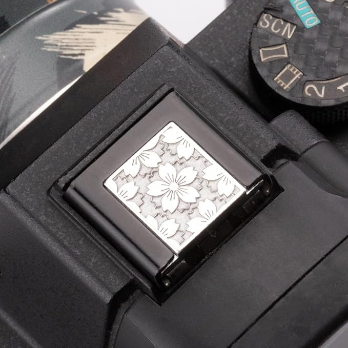 Cherry Blossom Pattern Camera Metal hot Shoe Cover for Sony A1 A7C A7CR A7CII A7M2 A7M3 A7R4 A7R5 A7S3 A6700 A6600 A6500 (Aluminum Alloy-for Sony)