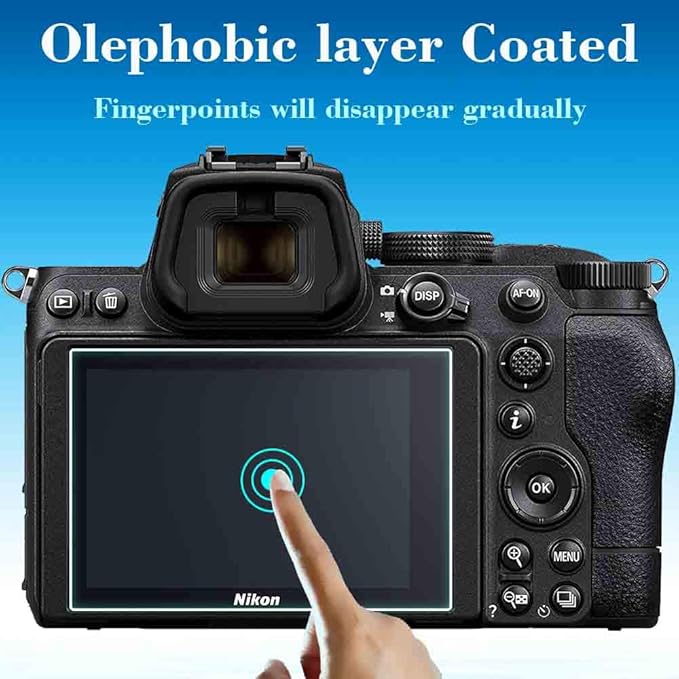 Screen Protector for Nikon Z5 II Z50 II Z5 Zf Z6 III Z6 Z7 Z6II Z7 II Z8 Z9 Z 5 Z f Z 50 II Camera & Hot Shoe Cover,ULBTER 0.3mm 9H Hardness Tempered Glass Saver Anti-Scrach Anti-Bubble Anti-Dust [2+3Pack]
