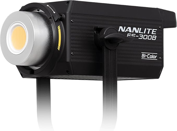 Nanlite FS-300B 300W Bi-Color LED Spotlight-2700K-6500K Adjustable CRI 96,App Control,Led Video Light Bowens Mount for Photography/Videography/YouTube/TikTok Content Creation & Live Streaming