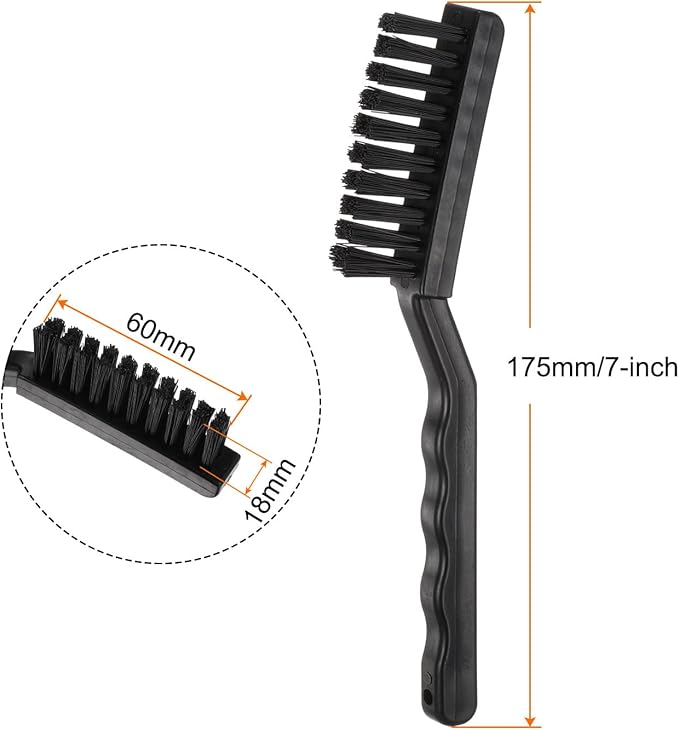 HARFINGTON 3pcs Anti-Static Cleaning Brush 18x60mm PV Plastic Conductive Bristles Anti Static ESD Brushes for Clean PCB Laptop Keyboard Fan and Other Electronic Devices
