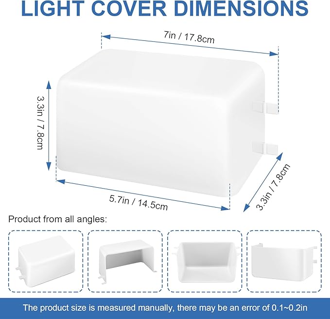 SR401650 Range Hood Light Lens Cover Replacement for Broan Nutone Model NS6530, NS6530WW, QL1, QL100 and QL130WW, Kitchen Range Hood Parts and Accessories, Pack of 2